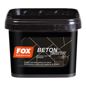 FOX DEKORATOR BETON CZARNY 14 KG