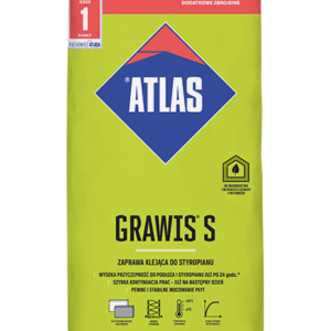 Atlas Grawis S zaprawa klejąca do styropianu 25kg