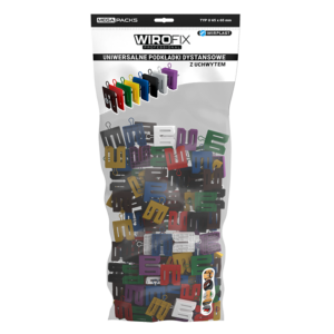 Podkładki dystansowe uniwersalne z uchwytem MIX MEGA PAKA